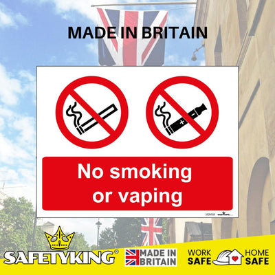 SAFETYKING® 13PCS 180cm x 135cm No Smoking No Vaping Sticker