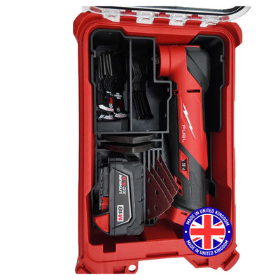 Milwaukee Packout Compatible Liner Organiser for Packout Compact Box (48-22-8435) – Precision Rigid Insert for M18 Multitool Organizer (Insert Only, Tools & Box Not Included)